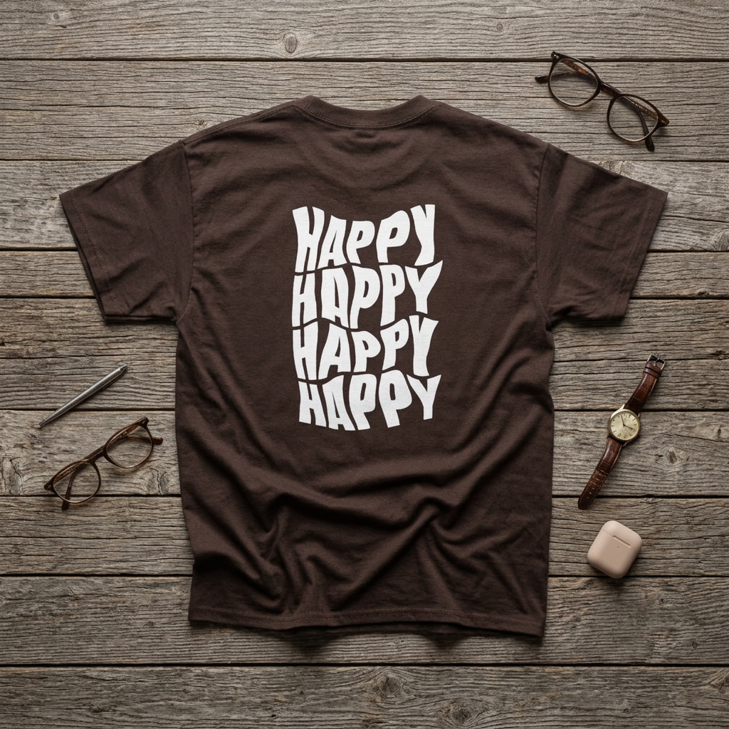 Happy Vibes T-Shirt for Men – Fun & Casual Gift for Summer, Birthdays, and Celebrations