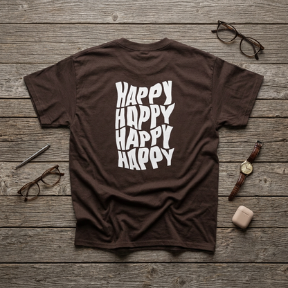 Happy Vibes T-Shirt for Men – Fun & Casual Gift for Summer, Birthdays, and Celebrations