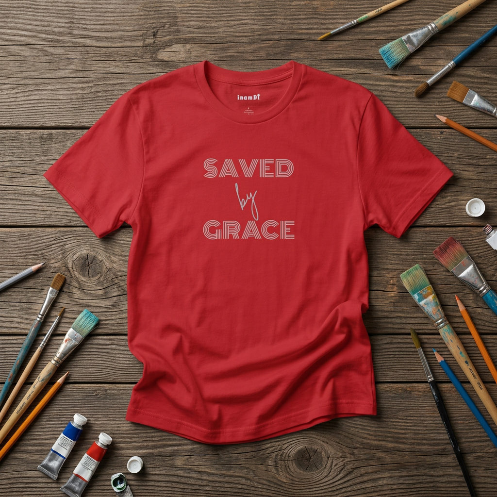 Camiseta suave para mujer "Salvada por la gracia": camiseta cristiana inspiradora | Ropa de fe para uso diario o regalo
