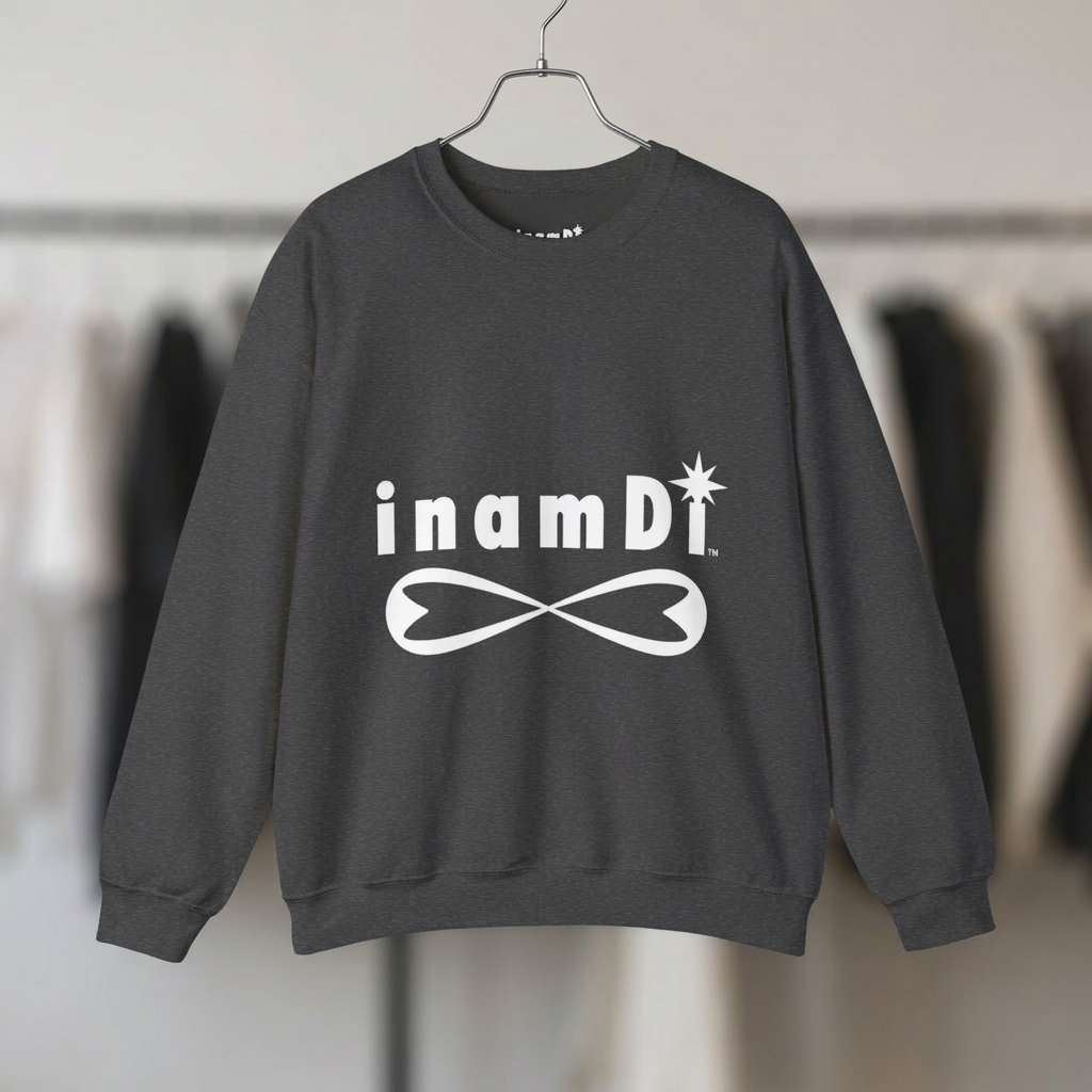 "inamDi" Men's Comfortable Crewneck Sweatshirt with Classic Logo