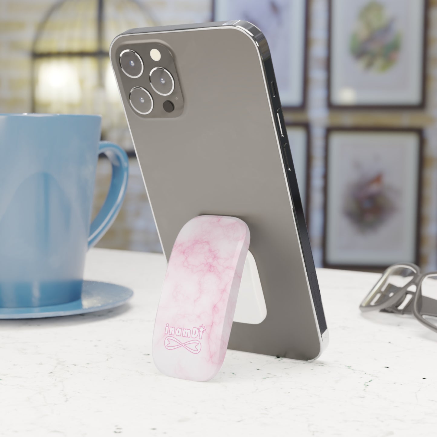 Marble Phone Grip, Chic Phone Stand, Trendy Phone Accessory, Marble Phone Holder, Marble Grip for Selfies, Cute Phone Decor, Gift for Her