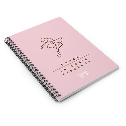 Elegant Dance Notebook, Inspirational Journal, Faithful Spiral Notebook, Gift for Dancers, Creative Writing Supplies