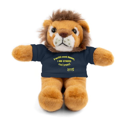 Peluche León de juguete "¡No temeré, soy fuerte y valiente!"