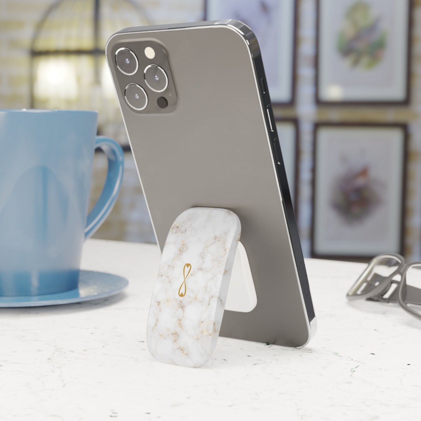 Elegant Marble Phone Grip, Phone Stand, Stylish Phone Accessory, Gift for Her, Tech Gift, Marble Grip for iPhone, Cell Phone Holder