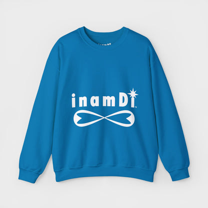 "inamDi" Women's Comfortable Crewneck Sweatshirt with Classic Logo