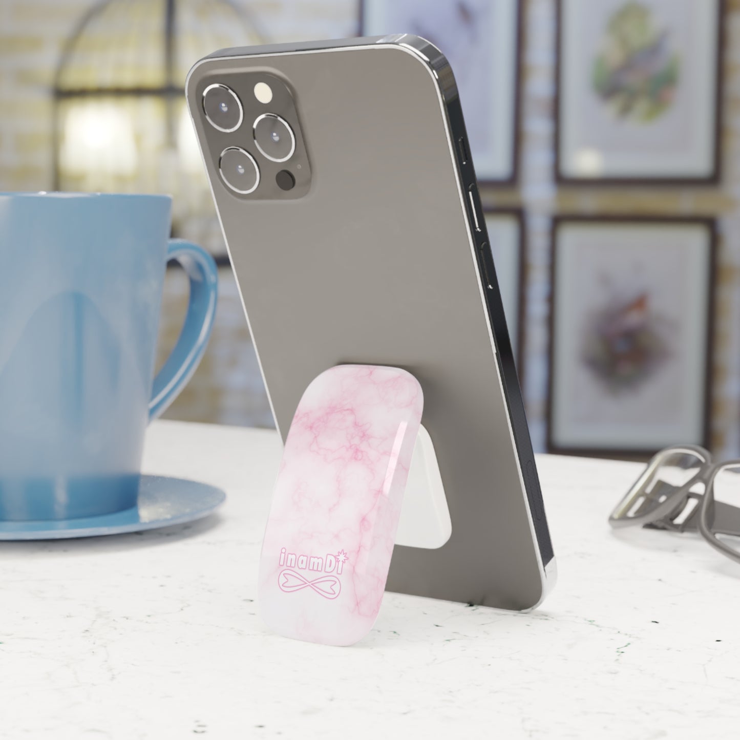 Marble Phone Grip, Chic Phone Stand, Trendy Phone Accessory, Marble Phone Holder, Marble Grip for Selfies, Cute Phone Decor, Gift for Her
