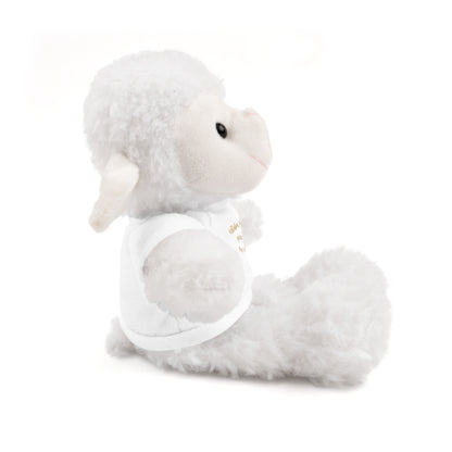 Plush Sheep Toy "Estaba perdida pero Dios me encontró"