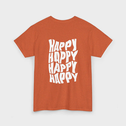Camiseta "Happy Vibes" para mujer: Diversión informal para regalos, festivales y cumpleaños