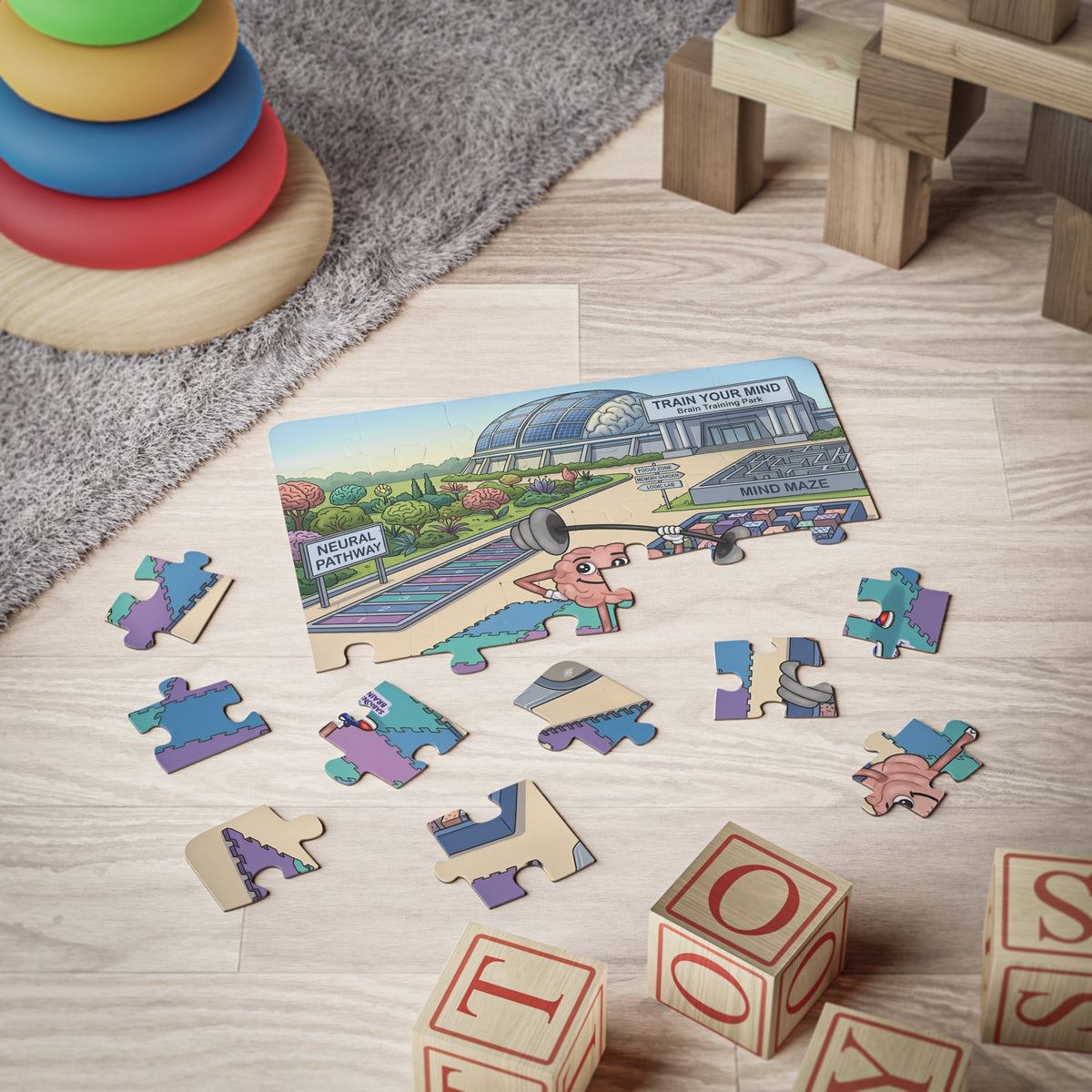 Kids Jigsaw Puzzle — Train Your Mind | 30-Piece Brain Training Puzzle for Kids