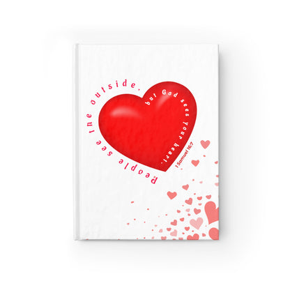 Heartfelt Connection Journal, Inspirational Journal, Self-Love Diary, Gift for Friends, Valentine's Day Journal, Heart Design Journal