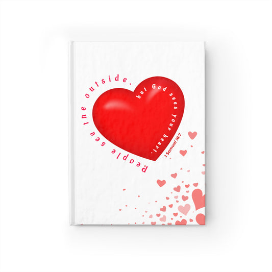 Heartfelt Connection Journal, Inspirational Journal, Self-Love Diary, Gift for Friends, Valentine's Day Journal, Heart Design Journal