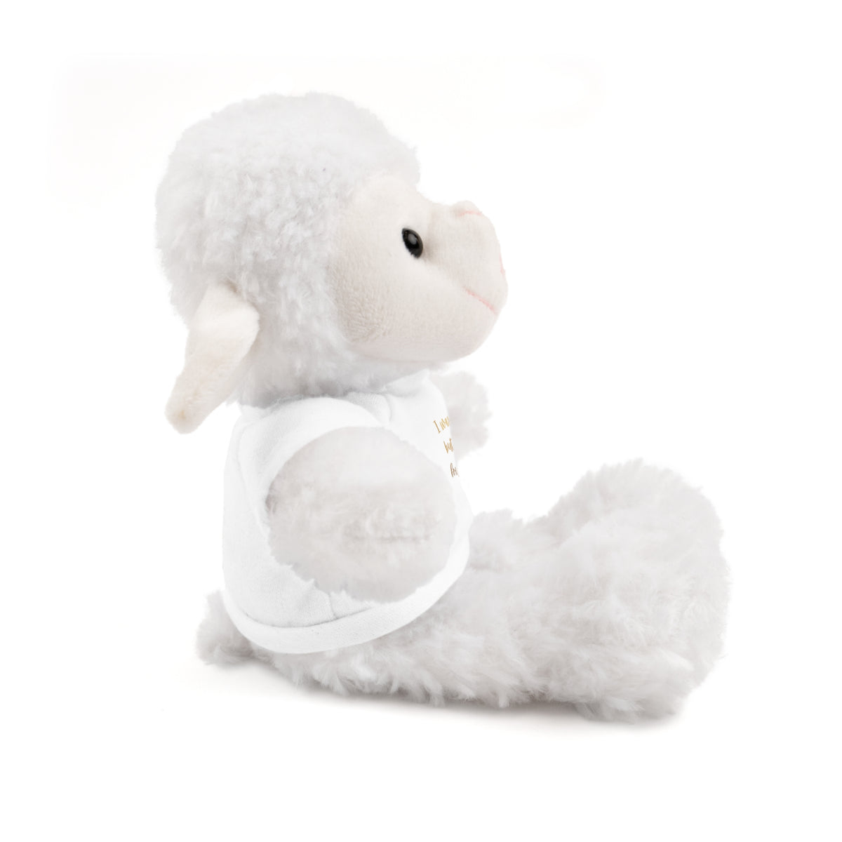 Plush Sheep Toy "I was lost, but God found me"