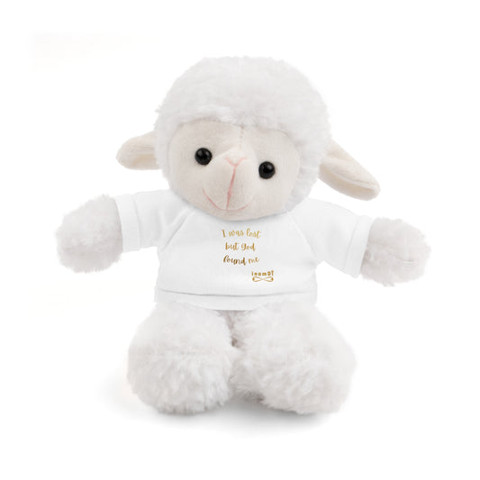 Peluche de oveja "Estaba perdida, pero Dios me encontró"
