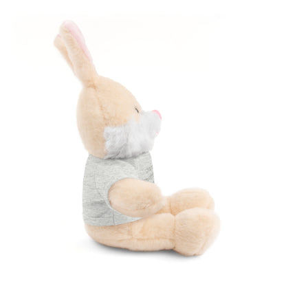 Plush Bunny Toy “No importa cuan rápido vaya, I need God's blessing”