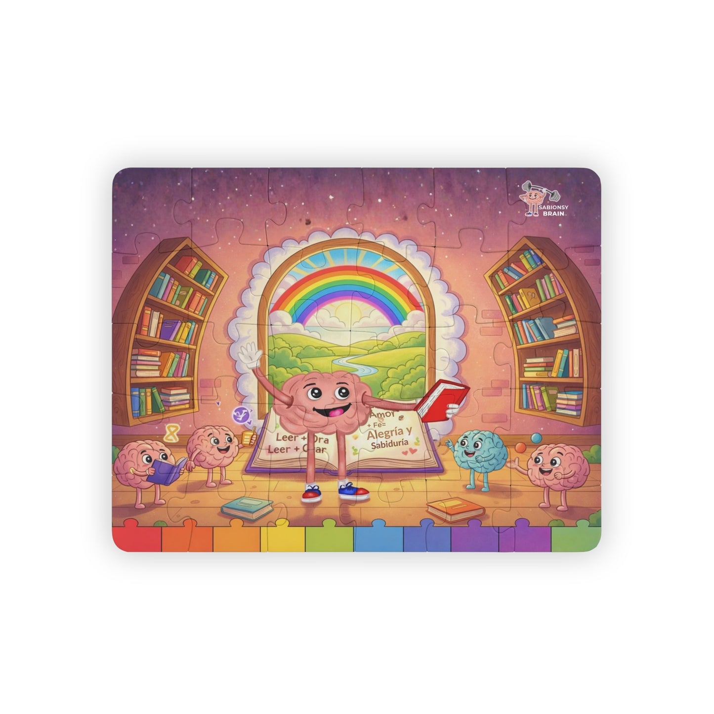 Rompecabezas para niños — Happy Brain Library | Rompecabezas educativo de 30 piezas