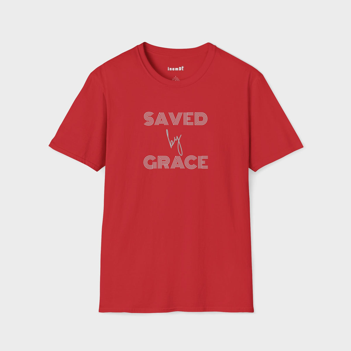 Camiseta suave para mujer "Salvada por la gracia": camiseta cristiana inspiradora | Ropa de fe para uso diario o regalo