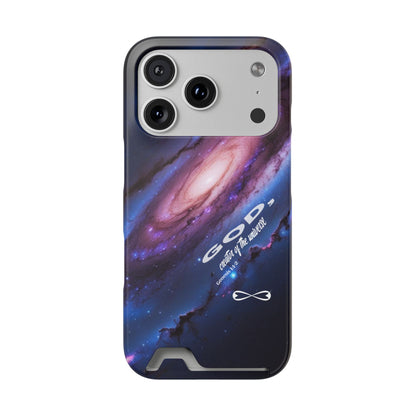 Galaxy Phone Case with Card Holder, Universal Smartphone Accessory, Cosmic Design, Perfect Gift, Stylish Protection, Vibrant Space Theme