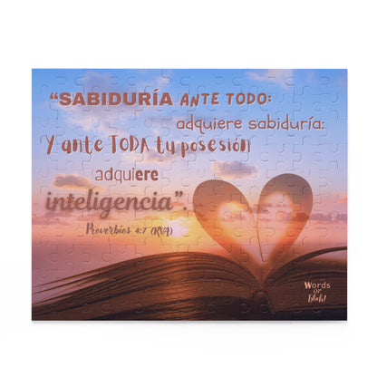 "Adquiere Sabiduría" Puzzle - "Corazón Sabio" Design - 120, 252, 500 Pieces