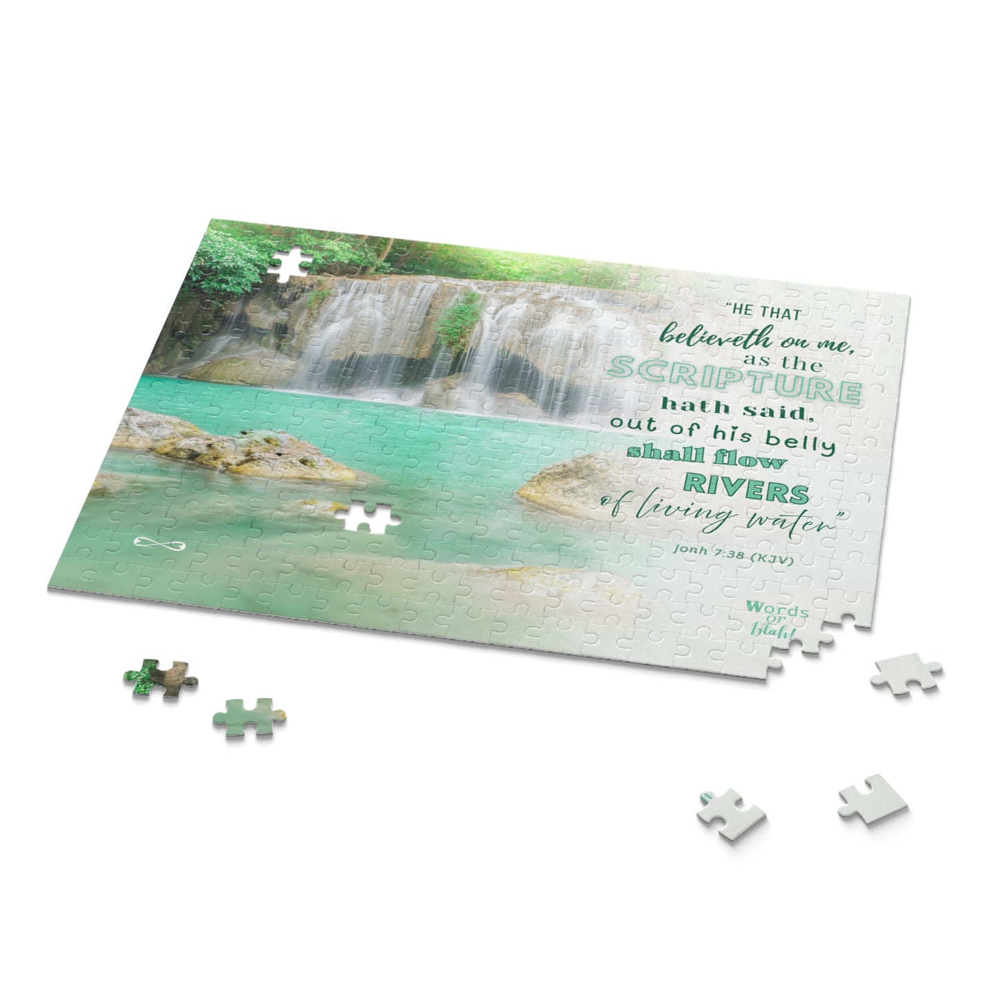 “Rivers of Living Water” Puzzle - "Waterfall" Art - 120, 252, 500 Pieces